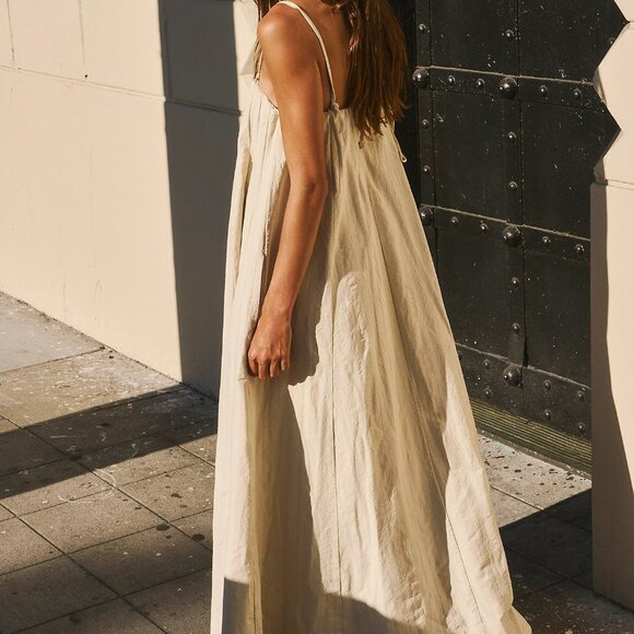 Free People All For Sun Convertible Maxi Dress Wet Plaster Size XS - Picture 3 of 4